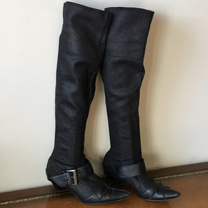 Type Z over the knee pointy buckle boots Size 7.5